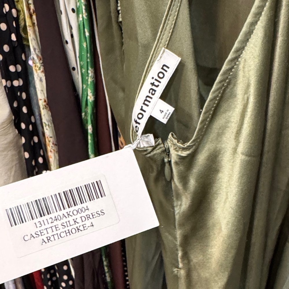Reformation Olive Green Maxi Dress - Picture 3 of 3